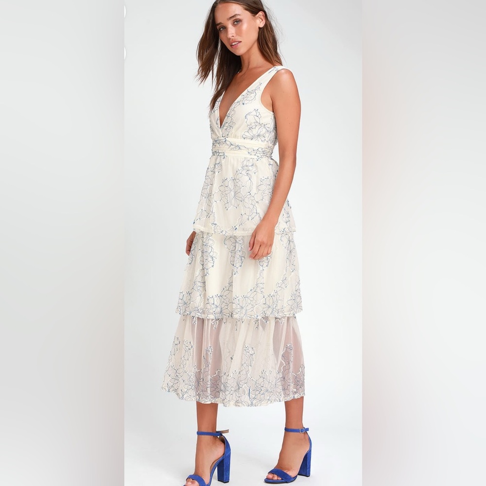 NWT- Midi Dress from Lulus